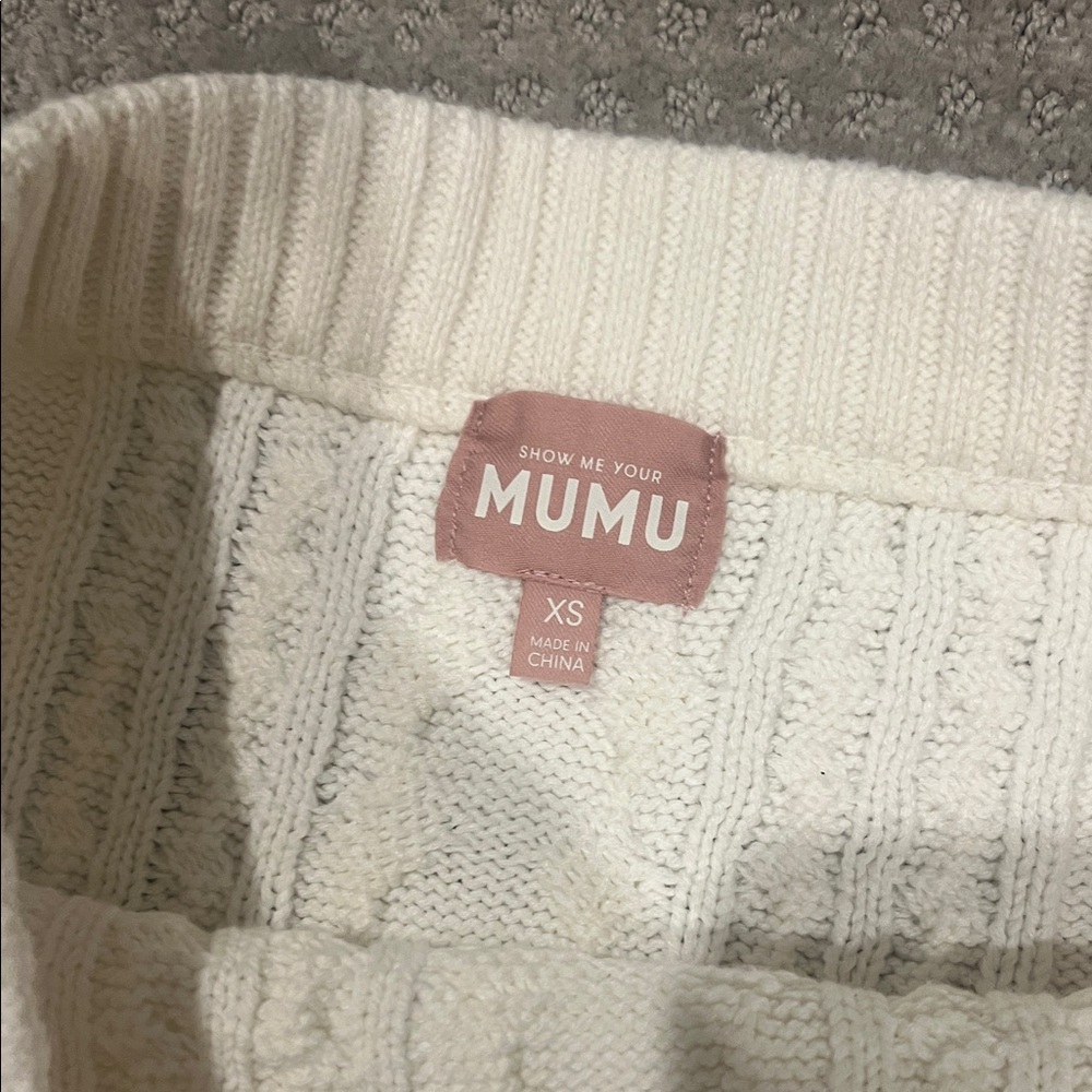 Show Me Your MuMu Cream Ridley Ruffle Skirt - Picture 3 of 3